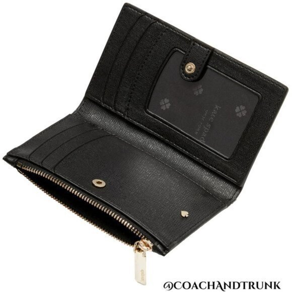 NWT KATE SPADE 2 Piece Set Spencer Cabana Dot Dome Crossbody & Bifold Wallet - Picture 3 of 12